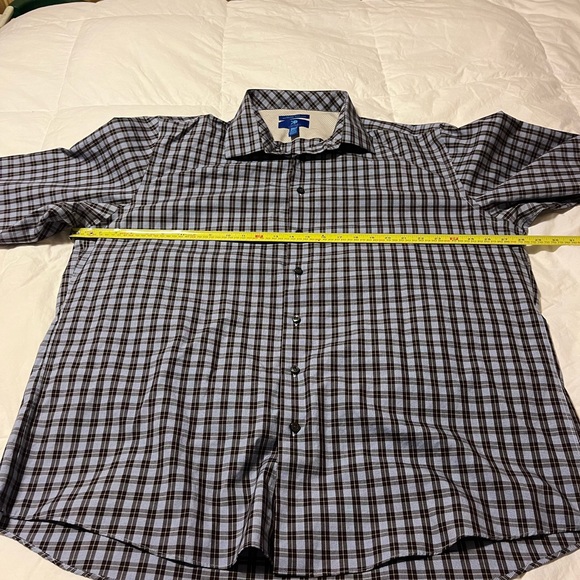 Size 3XL Long Sleeve Men’s Shirt 100% Cotton. Non-Iron Slim Fit Casual Buisness - Picture 4 of 9
